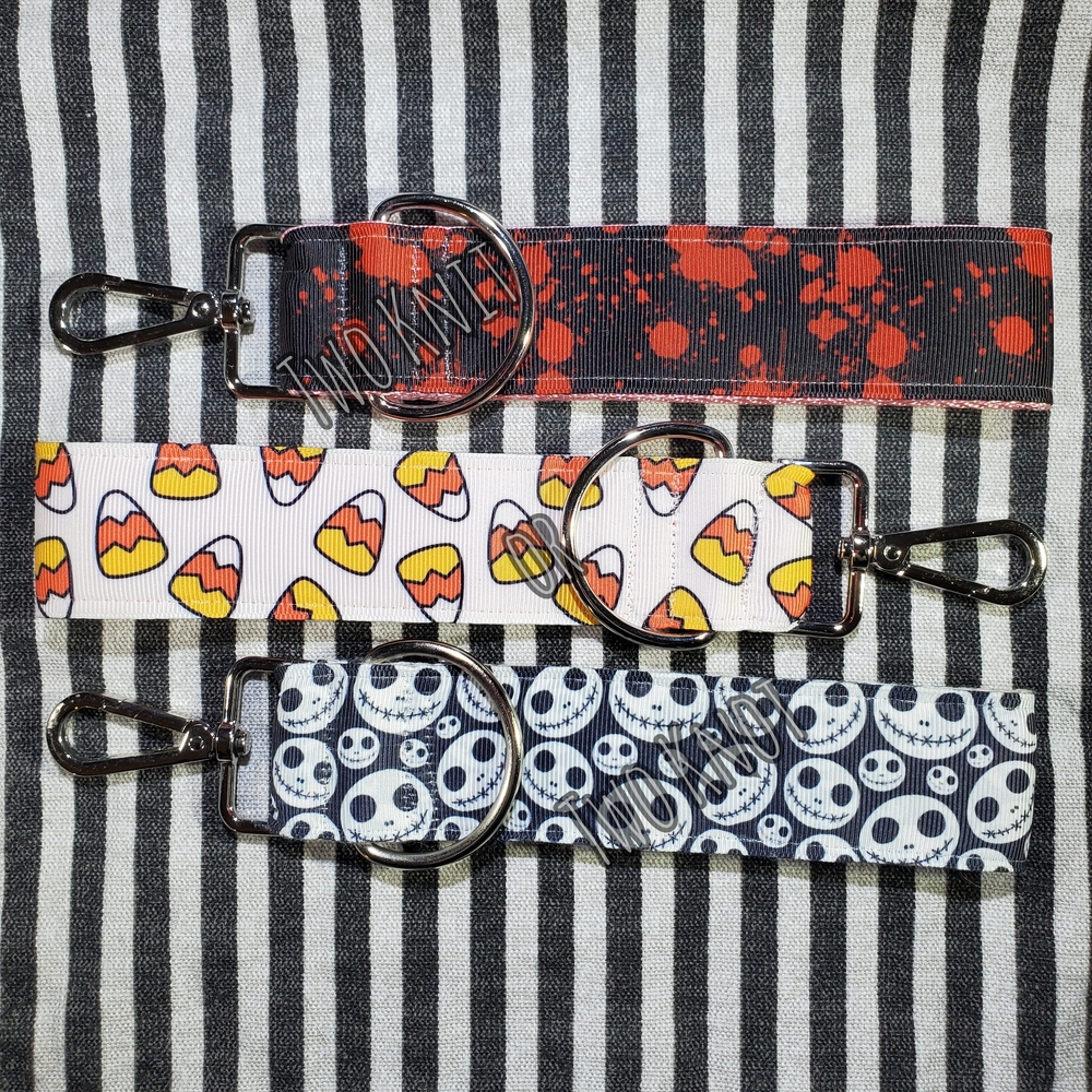Hand Crafted Halloween Kid Adult Key Chains Wristlet Nightmare Before Christmas